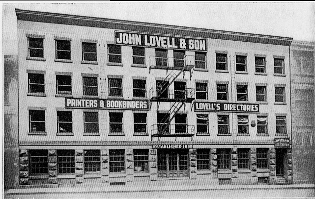 John Lovell & Son Factory