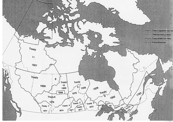 Map of Numbered Treaties